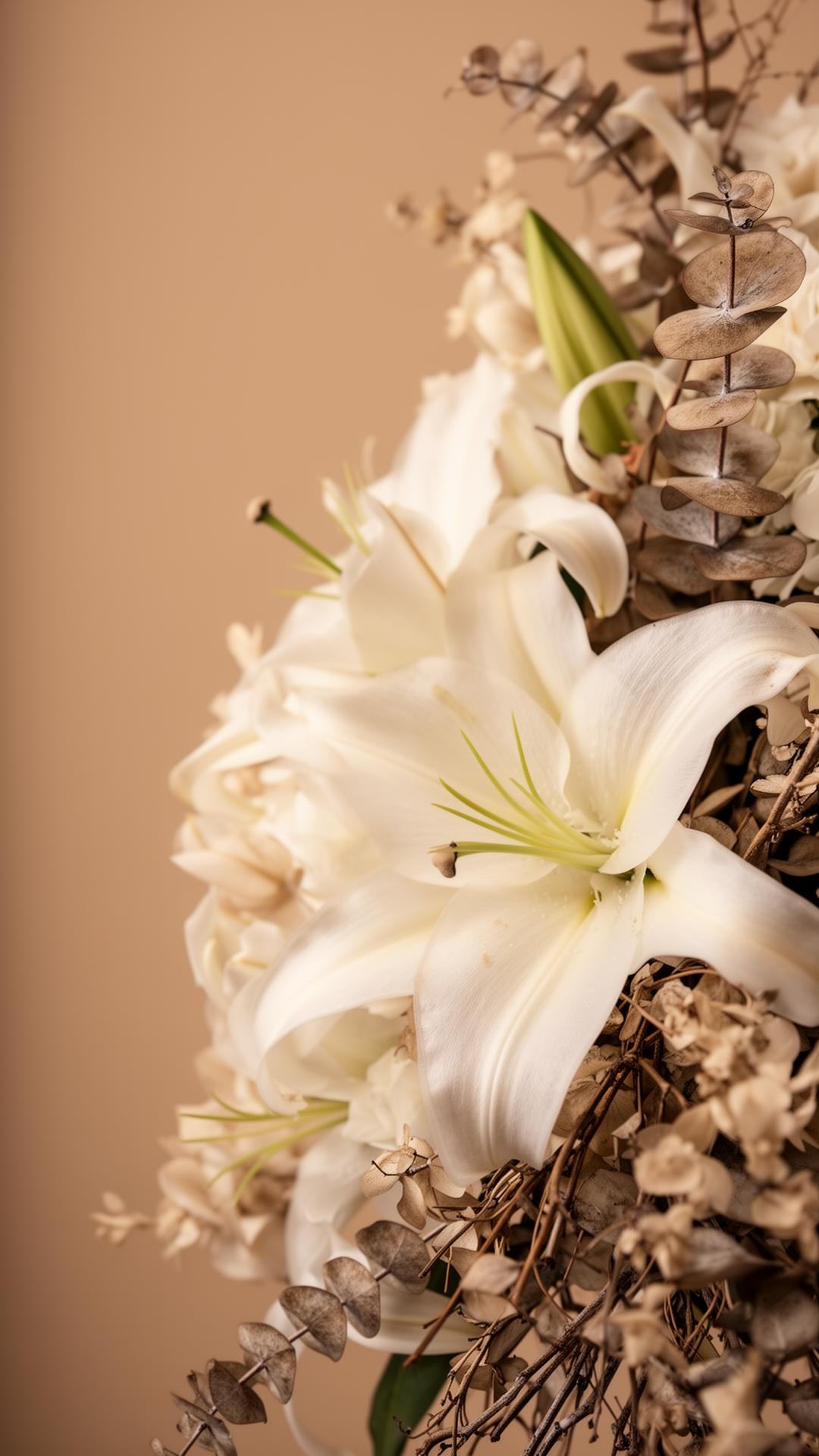 Composição floral em homenagem